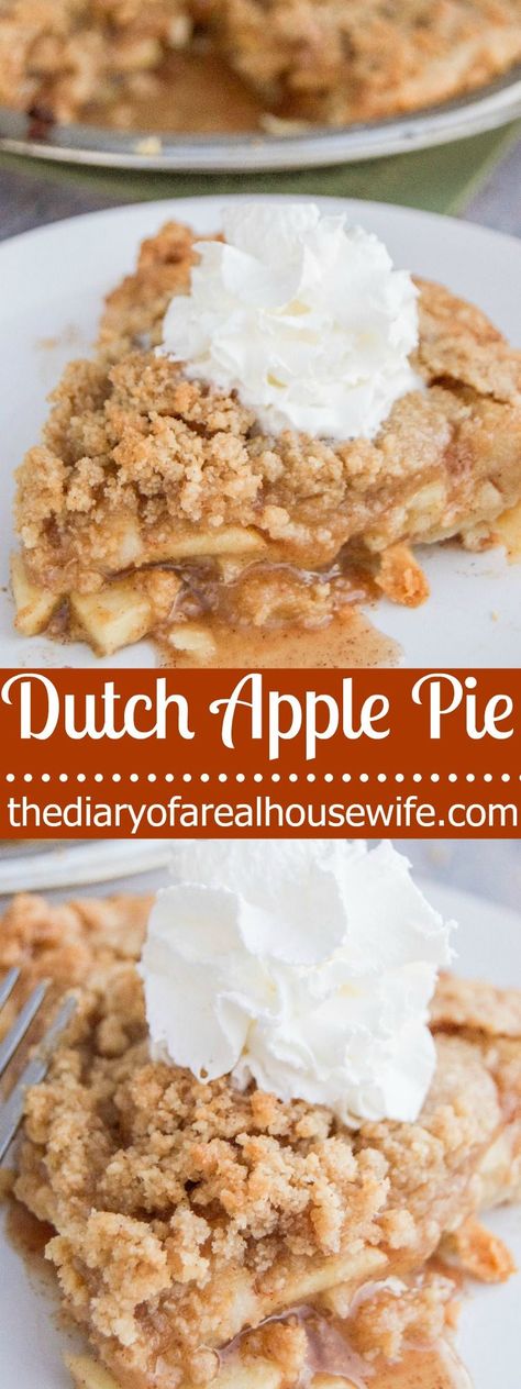 Dutch Apple Pie. You need to make sure that you pin this one for the holidays!! Dutch Pie, Thanksgiving Desserts Pie, Dutch Apple Pie, Dutch Apple, Mug Cakes, Whoopie Pie, Apple Pie Recipe, Apple Chips, Dessert Aux Fruits