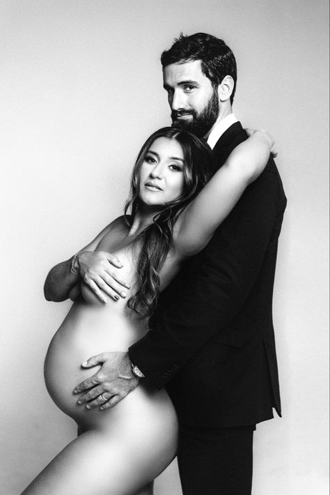 Implied maternity, maternity photoshoot, studio photography, fine art maternity, pregnancy inspo, maternity photo inspo Spicy Maternity Pictures, Maternity Boudiour Photoshoot Outfits, Intimate Maternity Photos Couples, Maternity Boudiour Photoshoot, Couples Maternity Photoshoot, Pregnancy Couple, Pregnant Pictures, Unique Maternity Photos, Couple Maternity Poses