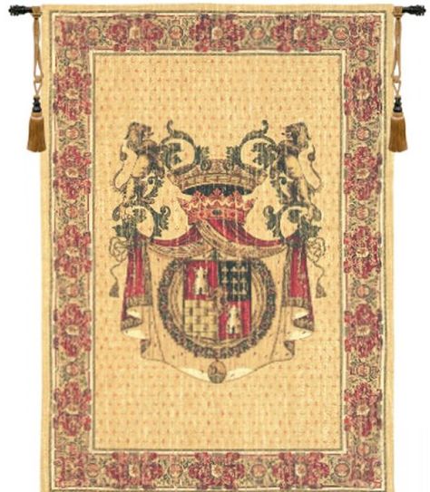 54x76 Wall Tapestry Decor, Ehrman Tapestry, Classic Wall Decor, Fairy Tea Parties, Ghent Belgium, Medieval Tapestry, French History, Tapestry Wall Art, Coat Of Arm