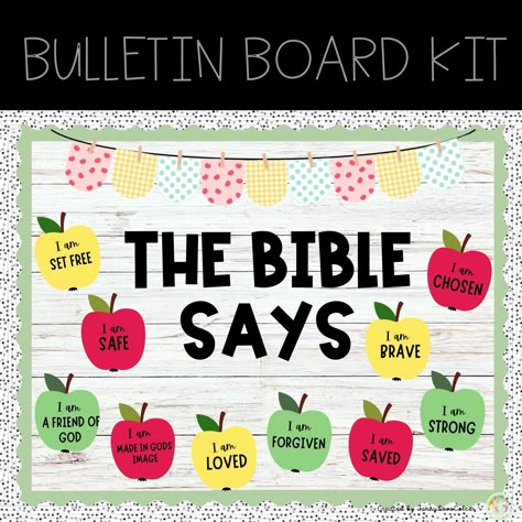 Christian School Bulletin Board Ideas, Christian Preschool Bulletin Board Ideas, September Church Bulletin Board Ideas, Bible Verse Bulletin Boards, Bible Bulletin Board Ideas, Catholic Bulletin Board Ideas, Bible Classroom Decor Ideas, Church Bulletin Board Ideas Scriptures, Sunday School Bulletin Board Ideas