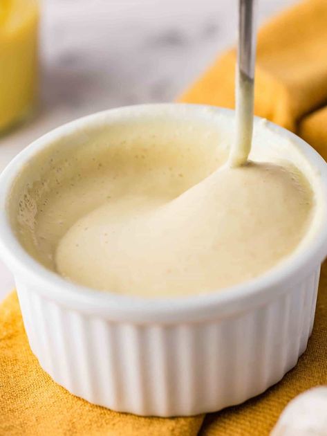 Dijon Mustard Garlic Aioli (for Fries, Dressing, Sandwiches!) | The Fruity Jem Dijon Mustard Dipping Sauce, Honey Mustard Aioli, Aioli For Fries, Fries Dip, Garlic Dijon Sauce, Dijon Aioli, Mustard Aioli, Yellow Vegetables, Mayo Dressing