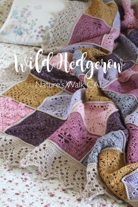 Nature's Walk CAL... Crochet Bedding, Crochet Cals, Crochet Cal, Heart Nature, Granny Square Pattern Free, Granny Square Blanket, Granny Squares Pattern, Square Patterns, Black Sheep