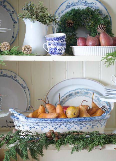 French, Country, Cottage Farmhouse lifestyle design blog. Party, entertaining, outdoor living, elegant decorating & diy makeovers & inspirations. Blue And White French Country, Blue Floral Curtains, Decorating With Blue, French Country Blue, Glad Tidings, Chic Interior Design, Ideas For Decorating, Shabby Chic Interiors, French Country Kitchen