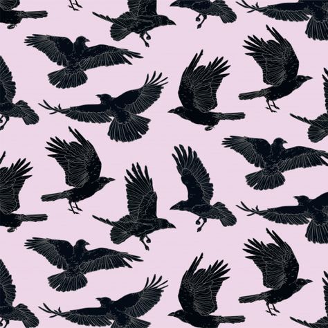 Raven Background, Ps4 Background, Raven Pattern, Raven Wallpaper, Raven Aesthetic, Crow Pattern, Crows And Ravens, Bat Pattern, Contemporary Pattern