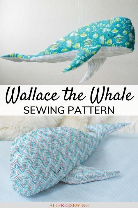 Diy Whale Stuffed Animal, Whale Plush Pattern Free, Whale Stuffed Animal Pattern, Stuffed Toys Sewing Patterns, Whale Stuffed Animal Pattern Free, Stuffed Whale Pattern Free, Whale Pattern Sewing, Plush Animal Patterns, Whale Plush Pattern