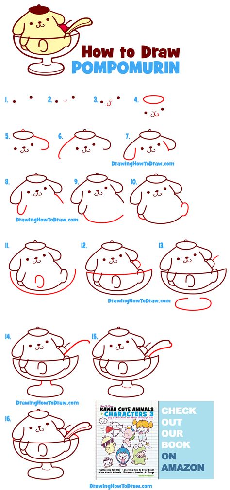 How to draw Pompompurin from Hello Kitty Easy Step by Step Drawing Tutorial How To Draw Keroppi Step By Step, How To Draw Hello Kitty And Friends, Pompompurin Drawing Easy, How To Draw Pompompurin Step By Step, Pompompurin Drawing Tutorial, How To Draw Sanrio Characters Easy, How To Draw Kuromi Sanrio Step By Step, Pompompurin Sketch, Hello Kitty Simple Drawing