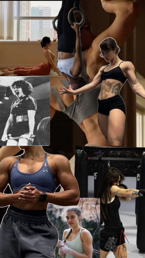 Strong women weightlifting calisthenics yoga stretches pilates body goals buff ripped flexible women Calisthenics Body Female, Calestenics Aesthetic Women, Calisthenics Women Aesthetic, Female Calisthenics, Pilates Body Goals, Flexibility Aesthetic, Calisthenics Women, Women Weightlifting, Weightlifting Women