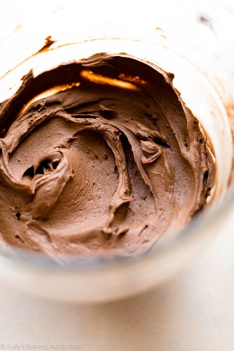 Chocolate Peanut Butter Frosting, Homemade Cake Recipes Chocolate, Vanilla Sheet Cakes, Triple Chocolate Cake, Chocolate Cake Recipe Moist, Chocolate Custard, Homemade Chocolate Cake, Sally's Baking, Cupcake Recipes Chocolate