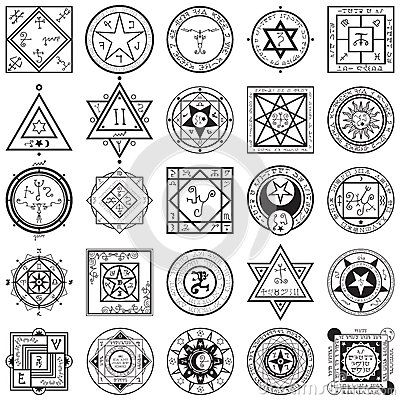 Set Of Magic And Alchemy Sigils Vectors - Download From Over 32 Million High Quality Stock Photos, Images, Vectors. Sign up for FREE today. Image: 53157475 Alchemy Sigils, Mayan Glyphs, Aquarius Constellation Tattoo, Aquarius Constellation, Chaos Magic, Occult Symbols, Magic Squares, Alchemy Symbols, Sigil Magic