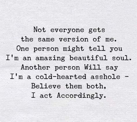 Instagram post by F*ck Sensitivity • Jan 12, 2021 at 10:57pm UTC Act Accordingly Quotes, Accordingly Quotes, Face Troll, Laughter Quotes, Inspirational Quotes Posters, Cold Hearted, Well Said Quotes, Friday Humor, Tears Of Joy