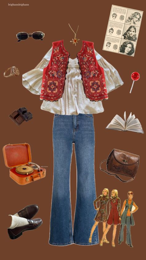 #70s #70saesthetic 70s Aesthetic Fashion Outfit, 70s Inspired Fashion Summer, Hippie Clothes 70s, Hippie Style 70s, 70s Aesthetic Fashion, Cute Vintage Outfits, Casual Boho Outfits, 70s Inspired Fashion, 70s Outfits