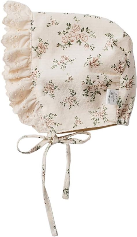 Amazon.com: HOOLCHEAN Baby Girls Printed Cotton Bonnet Infant Vintage Flower Lace Sun Protection Hat: Clothing, Shoes & Jewelry Baby Girl Bonnet, Sun Protection Hat, Flower Lace, Girls Prints, Tiger's Eye, Hat Shop, Vintage Flowers, Sun Protection