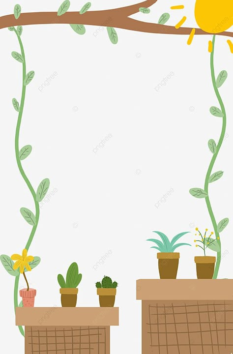 Flowery Borders Design, Plant Border Drawing, Plant Border Design, Boarders Designs, Flowery Background, Plant Border, Boarders Designs For Projects, Drawing Borders, Tree Borders