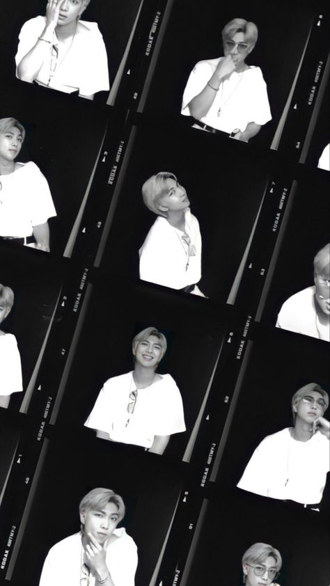 Namjoon Wallpaper Lockscreen Boyfriend, Namjoon Dark Wallpaper, Bts Photobooth, Rm Lockscreen, Bts Core, Namjoon Aesthetic, Namjoon Wallpaper, Kpop Backgrounds, Bts Wallpaper Lyrics