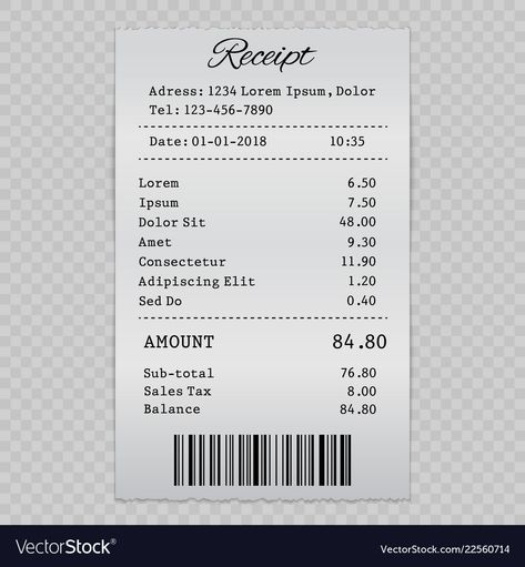 Receipt Design, Routine Inspiration, Quote Template Design, Balance Sheet Template, Invoice Design Template, Invoice Design, Black And White Vector, Receipt Template, Quote Template