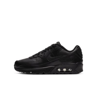 Nike Air Max 90 Ltr, Air Max 90 Leather, Air Max 90s, 90s Men, Nike Shoes Air Max, Nike Kids, Triple Black, Black Running Shoes, White Trainers