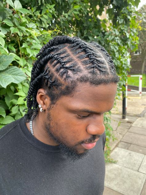 #menshair #barreltwist #hairstyles #hairideas Barrels Into Twists, Braids Down The Side, Locs Styling, Afro Hair Fade, Cornrow Braids Men, Barrel Twist, Summer Drip, Mens Twists Hairstyles, Short Dreadlocks Styles