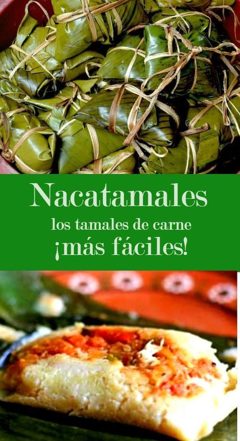 Conoce esta versión rápida del nacatamal, una delicia nicaragüense que todos deberían probar alguna vez en la vida. Tamales In Crockpot, Authentic Mexican Tamales, How To Reheat Tamales, Meat Recipes Healthy, Vegetable Appetizer, Sweet Tamales, Nicaraguan Food, Mexican Tamales, Vegetable Appetizers