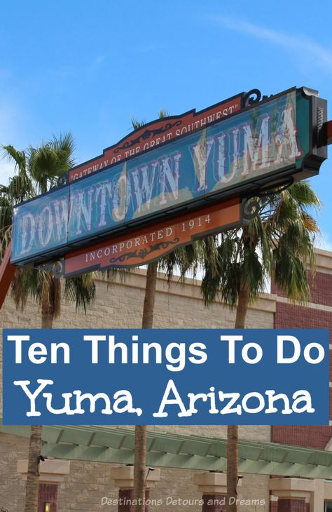 Yuma Attractions - Ten Things To See and Do in Yuma, Arizona Arizona Attractions, Yuma Arizona, Arizona City, Fishing Dock, Prison Life, State Of Arizona, Big Country, Road Trip Planning, Colorado River