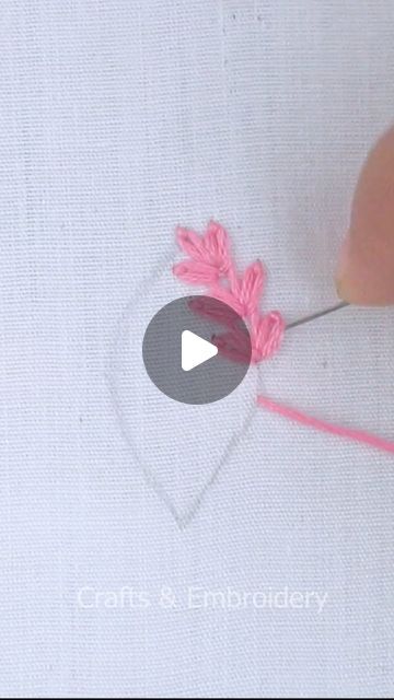 Crafts & Embroidery on Instagram: "Simple flower petal embroidery! #everyone #hand #embroidery #satisfying #tutorial #support #viral #stitch #fbreels #reelsfb #trending #design #reelsvideo #cute #viralvideo #handmade #useful #fypシ゚ #reels #diy #easy #content #flowers #viralreels" Flower Petals Embroidery, Simple Flower Stitch Embroidery, Flower Petal Embroidery, Petals Embroidery, Single Flower Embroidery Design, Petal Embroidery, Flower Petal Embroidery Stitch, Simple Flower, Flower Petal