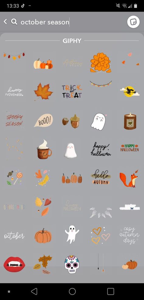 October Instagram Story Ideas, Halloween Instagram Story Stickers, Fall Insta Story Stickers, October Ig Story, October Aesthetic Instagram, Fall Instagram Story Stickers, Fall Snapchat Stickers, Fall Gifs Instagram, Halloween Stickers Instagram