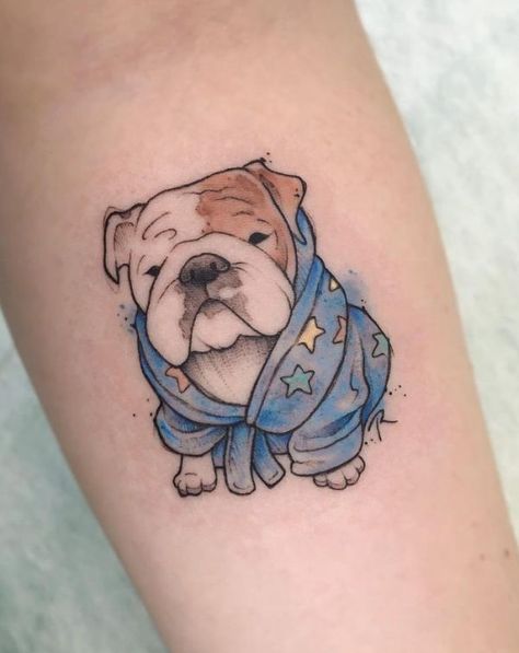 Cute Bulldog Tattoo, Small Bulldog Tattoo, British Bulldog Tattoo, English Bulldog Tattoo Ideas, Tattoo Motocross, English Bulldog Drawing, Bulldog Tattoo Ideas, English Bulldog Tattoo, River Tattoos