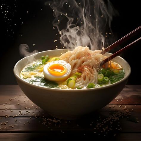 Photo professional photography image of ... | Premium Photo #Freepik #photo Ramen Photography Styling, Ramen Photography, Ramen Noodles Soup, Shio Ramen, Delicious Ramen, Curry Ramen, Shoyu Ramen, Noodles Soup, Ramen Noodle Soup