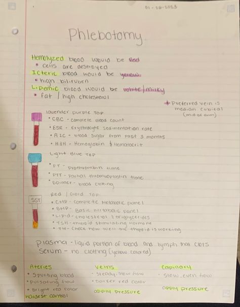 Phlebotomist Study Notes, Phlebotomy Exam Study Guides, Phlebotomy Notes Aesthetic, Phlebotomy Study Guide, Phlebotomy Project Ideas, Phlebotomy Nha Exam, Nha Medical Assistant Exam, Nha Phlebotomy Exam, Phelobotomy Aesthetic