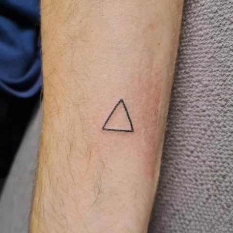 Triangle Tattoo Design, Trinity Symbol, Penrose Triangle, Triangle Tattoos, Tattoo Design Ideas, Triangle Design, Popular Tattoos, Finger Tattoos, One Moment