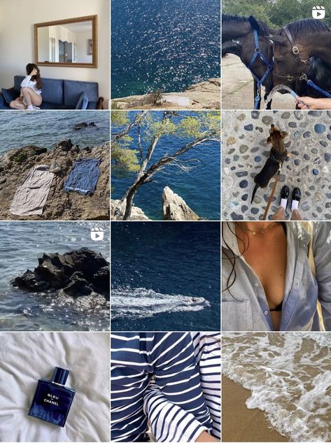 🦋💙🐟🐬🫐🌊 Instagram Collage Aesthetic, Blue Insta Aesthetic, Navy Blue Pictures Aesthetic, Mermaid Instagram Feed, Light Blue Instagram Feed, Blue Green Instagram Feed, Navy Instagram Feed, Siren Instagram Feed, Dark Blue Instagram Feed