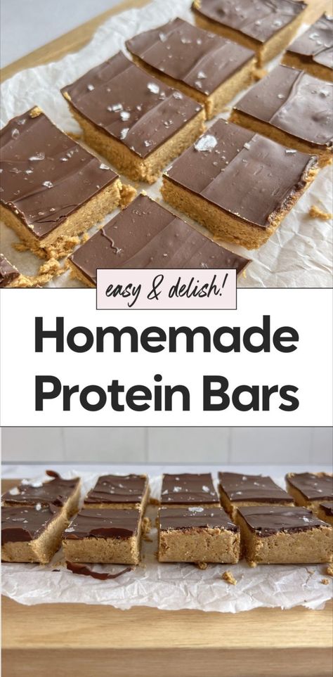 Learn how to make protein bars with this homemade protein bars recipe! These no bake protein bars are healthy and simple to prepare. Enjoy peanut butter protein bars as a healthy protein snack that’s quick and delicious. Try this easy protein bars recipe for one of the best protein bars you’ll ever make! Homemade Protein Bars, Makanan Rendah Kalori, Biscuits Diététiques, Carb Diet Plan, Healthy Diet Food, Protein Bars Homemade, Healthy Protein Snacks, Protein Bar Recipes, Healthy Bars