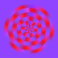 #psychedelic #art #illusion Optical Illusion Images, Image Illusion, Eye Tricks, Cool Optical Illusions, Visual Illusion, Art Optical, Optical Art, Optical Illusions Art, Circular Motion