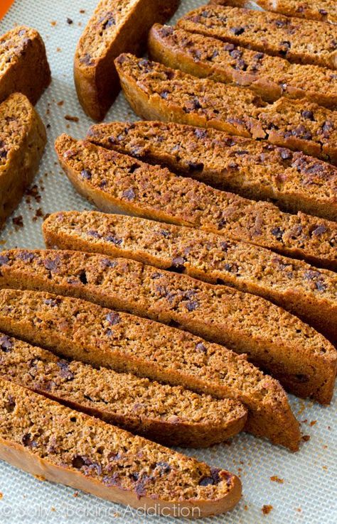 Sallys Baking, Almond Biscuits, Coffee Bread, Mocha Chocolate, Sally's Baking, Biscotti Cookies, Biscotti Recipe, Italian Cookies, Tasty Recipe