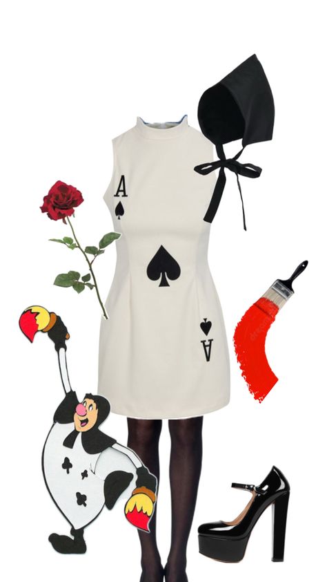 #aceofspades #halloween #aliceinwonderland #painttherosesred #costume #inspo #idea #fall #aesthetic #disney #collage Ace Of Spades Costume, Aesthetic Disney, Alice In Wonderland Costume, Wonderland Costumes, Costume Inspo, Disney Collage, Ace Of Spades, Halloween Inspo, 12th Birthday