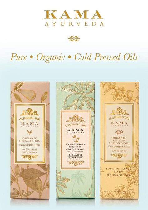 Kama Ayurveda Packaging, Ayurveda Packaging Design, Ayurvedic Packaging Design, Coconut Oil Packaging Design, Ayurveda Branding, Agarbatti Packaging Design, Ayurveda Packaging, Coconut Oil Packaging, Organic Packaging Design