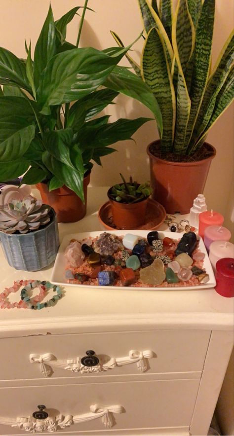 crystals
rings
candles
plants
succulents
house plants Plant Candle, Universe Energy, Top Of Dresser, Shiny Rocks, Crystal Room, Cleaning My Room, Gilmore Girl, Candle Ring, Ring Crystal