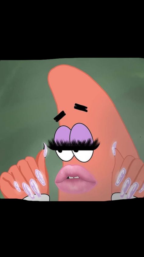 Baddie Patrick #patrick #star #baddie Baddie Patrick Star, Slay Patrick, Baddie Patrick, Patrick Star Drawing, Meme Pics, Random Meme, Patrick Star, Cute Cartoon Drawings, Meme Pictures