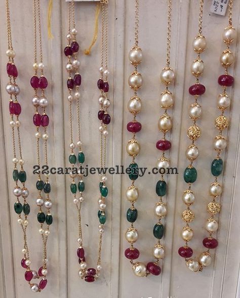 Peral Neck Set, Pearl Haram, Pearl Mala, Temple Jewelry Necklace, Gold Pearl Jewelry, Modern Jewellery, Gold Chain Design, Pearl Necklace Designs, Jewelry Set Design