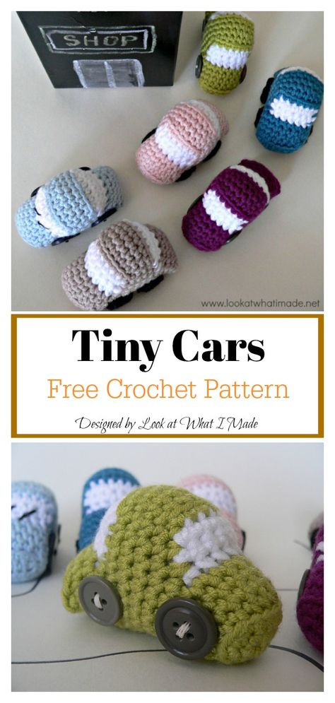 No Sew Mini Crochet, Crochet Toys For One Year Old, Crochet Mini Car, Crochet Toy Car Free Pattern, Free Crochet Car Patterns, Car Amigurumi Free Pattern, Crochet Car Free Pattern, Crochet Car Ornament Free Pattern, Crochet Car Patterns Free