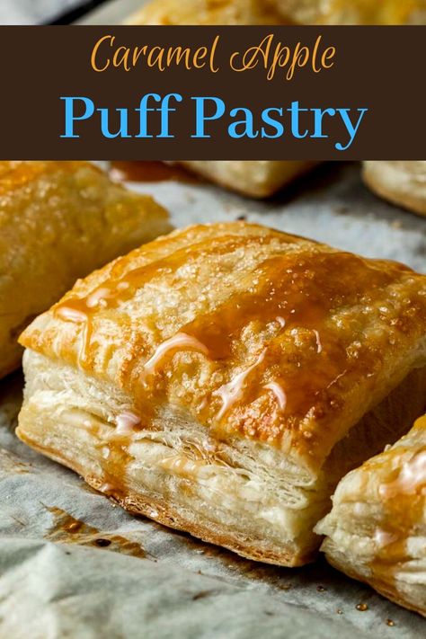 Apple Recipes With Puff Pastry, Winter Squash Recipes, Caramelized Apples, Apple Pastry, Favorite Holiday Desserts, Apple Puff Pastry, Apple Hand Pies, Puff Pastry Desserts, Easy Puff Pastry