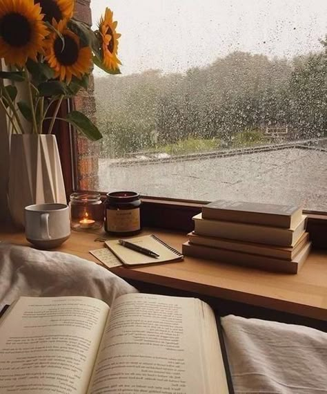 Rain Wallpapers, All Of, Aesthetic Flowers, Escape Reality, Cozy Aesthetic, Dark Academia Aesthetic, Book Images, Coffee And Books, Brown Aesthetic