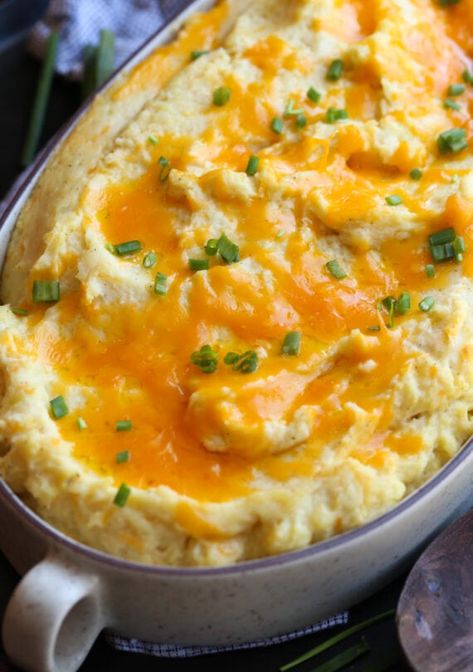 Cheesy Mashed Potatoes Recipe Easy, Cheesy Baked Mashed Potatoes, Best Mashed Potatoes Ever, Potato Cookies, Baked Mashed Potatoes, Mashed Potato Casserole, Best Mashed Potatoes, Mashed Potatoes Recipe, Cheesy Mashed Potatoes