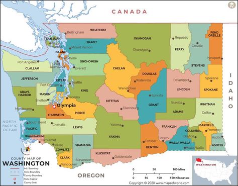 Washington County Map Cool World Map, Washington State Map, Color World Map, Belgium Map, Us State Map, Washington Map, Vancouver Washington, Port Angeles, Jefferson County