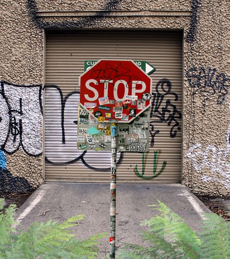 #stop #signs  #stickeraddict #design #industrial #photography #buylocal #art #urbanart #urban #graffitiporn #instagraffiti #street #graffporn #city #art #architecture #graffiti #streetart #building #urbanexploration #abandoned #urbanromantix #urbanphotography #decay #abandonedplaces #urbanexploring #urbanandstreet #urbanexplorer #xanbloodwalker   For sale at xanbloodwalkerart.com Industrial Graffiti, Abandoned Street, Urban Buildings, Industrial Photography, Design Industrial, Urban Exploration, Art Architecture, Street Signs, Urban Photography