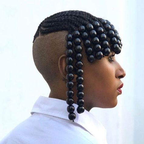 Trevor Stuurman, Braids Videos, Afro Inspiration, Alicia Keys Braids, Industrial Fashion, Ponytail Braid, Braids With Shaved Sides, Natural Hair Accessories