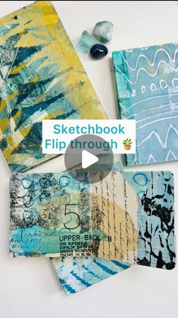 Susan McCreevy | Mixed media Artist on Instagram: "Sketchbook flip through 📚 I love peeking into other artist’s sketchbooks 👀 hope you enjoy this flip through 🪴📚 . . . #sketchbookflipthrough #artjournal #upcycledbooks" Gel Plate, Watercolor Art Journal, Printed Plates, Mixed Media Artists, Artist On Instagram, Art Classes, Watercolor Art, Art Journal, Mixed Media