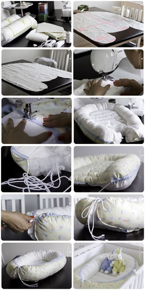 DIY Babynest diy craft crafts craft ideas diy crafts do it yourself diy projects crafty do it yourself crafts babynest Perlengkapan Bayi Diy, Projek Menjahit, Diy Bebe, Baby Sewing Projects, Quilt Baby, Baby Nest, Baby Projects, Baby Diy, Baby Crib