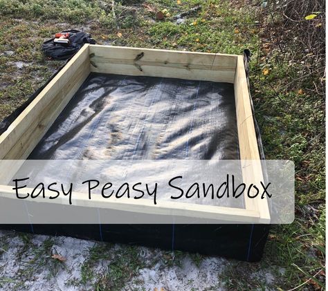 Ever since he was about 2 years old, my son has been digging holes in the yard at our old house and now here at our new house. It turns into one big sand pit and well… it doesn’t look pretty. Now I am not one who really cares too much about looks- I am […] How To Build A Sand Box For Kids, How To Build A Sandbox With Cover, Build Sandbox With Cover, Homemade Sandbox With Lid, Easy Diy Sandbox Ideas, Sandbox Diy With Lid, Kids Sandbox Ideas Backyards, Pea Gravel Sandbox Sand Boxes, Sand Box With Lid