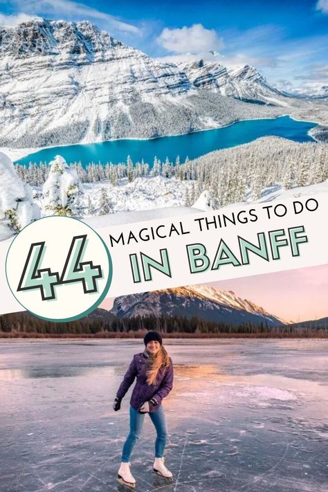 Vermillion Lakes Banff, Things To Do In Banff Winter, Banff Must Do, What To Do In Banff Canada, Banff Ski Trip, Banff In February, Banff In Spring, Banff In March, Where To Stay In Banff Canada