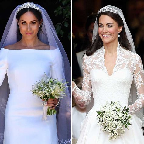 The prettiest royal wedding bouquets: Kate Middleton, Meghan Markle, Princess Eugenie and more | HELLO! Megan Markle Wedding Bouquet, Meghan Markle Bouquet Wedding, Megan Markle Bouquet, Kate Middleton Bridal Bouquet, Kate Middleton Flowers, Meagan Markle Wedding Dress, Princess Bridal Bouquet, Kate Middleton Wedding Bouquet, Kate Middleton Bouquet Wedding